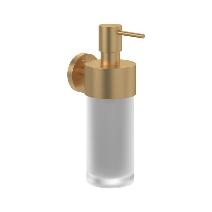 Cutout image of Villeroy & Boch Elements Tender Brushed Gold Soap Dispenser